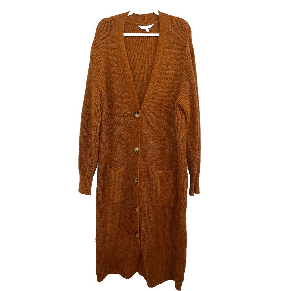 Neutral Sweater Duster Cardigan 2X Earthy Granola Festival Lagen Cottage Country
